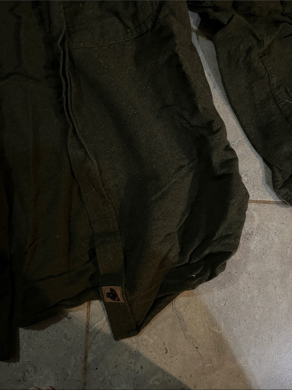 Men's Olive Green Utility Jacket - Unbranded - Picture 2 of 3